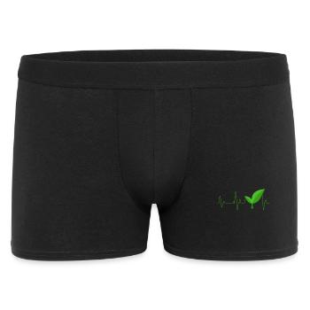 Vegan - Männer Boxer Shorts - Schwarz - Vorne