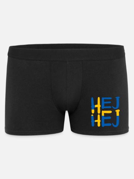 HEJ HEJ SWEDEN - Men's Boxer Shorts - black