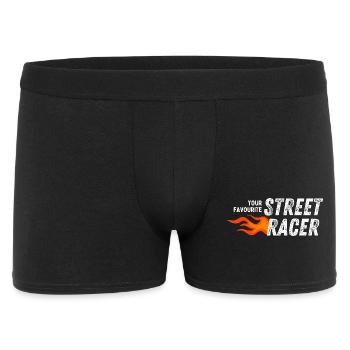 Dein Lieblings-Street-Racer - Männer Boxer Shorts - Schwarz - Vorne