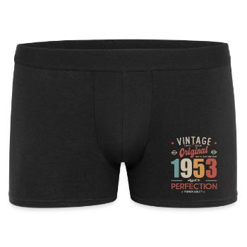 vintage original 1953 né en anniversaire 70 ans - Boxer Homme - noir - Devant
