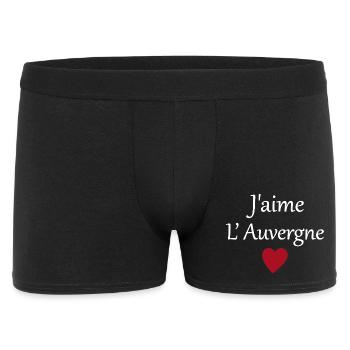 J'aime l'auvergne - Boxer Homme - noir - Devant