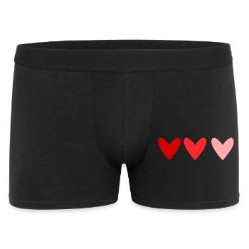 HEILIGER VALENTINSTAG. ICH LIEBE DICH. ICH LIEBE DICH. LIEBE. LIEBE - Männer Boxer Shorts - Schwarz - Vorne