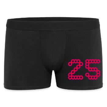 25. 25 ANS. 25e ANNIVERSAIRE. ANNIVERSAIRE 25 ANS. - Boxer Homme - noir - Devant