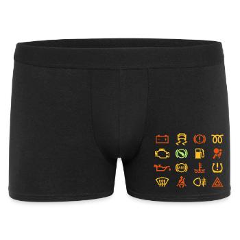 Auto-Kontrollleuchten - Männer Boxer Shorts - Schwarz - Vorne