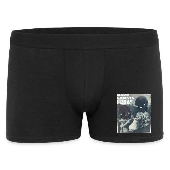 Make racists afraid again fuck Nazis Racisme FCK - Boxer Homme - noir - Devant