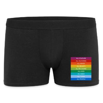 Tolérance Égalité Inclusion Tolérance Fierté Queer - Boxer Homme - noir - Devant
