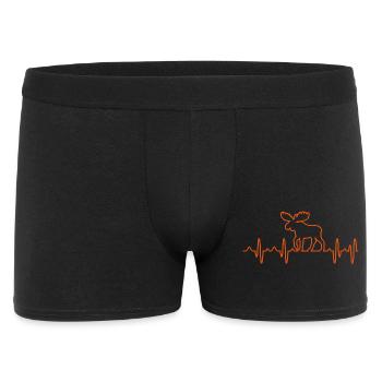 elch - Männer Boxer Shorts - Schwarz - Vorne