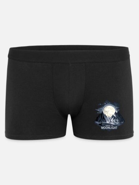 Under The Moonlight - Men's Boxer Shorts - black