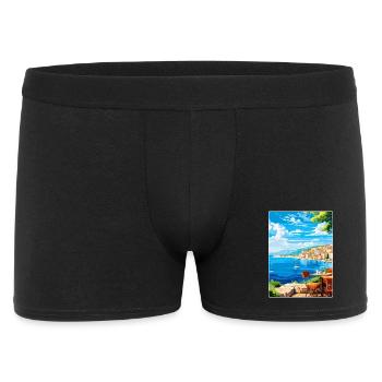 Croatie Vintage Voyage Poster Souvenir Souvenir - Boxer Homme - noir - Devant
