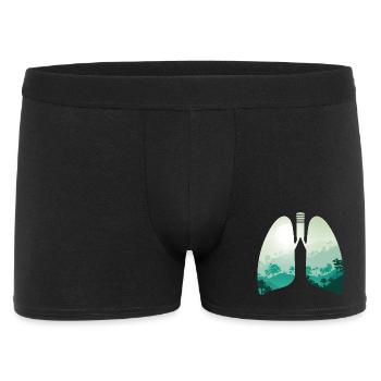 Nature verte forêt paysage poumon - Boxer Homme - noir - Devant