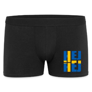 SUÉDOIS HEJ HEJ SUÈDE - Boxer Homme - noir - Devant
