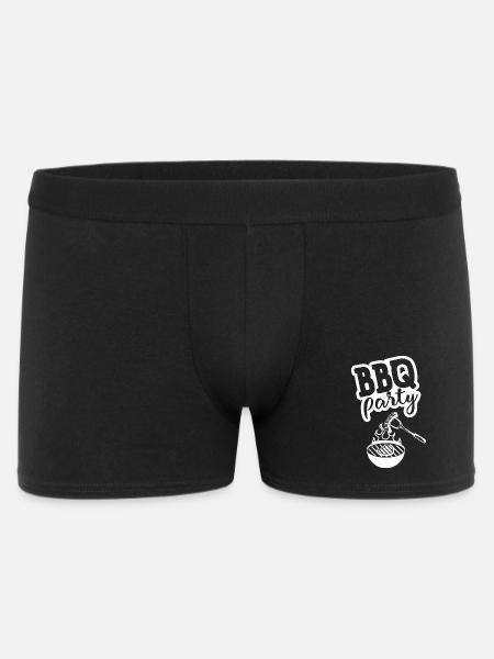 BBQ PARTY Kitchen Apron - Men's Boxer Shorts - black