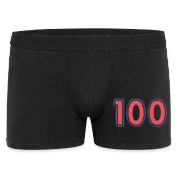 100. 100 YEARS. 100th ANNIVERSARY - Men's Boxer Shorts - black - Front