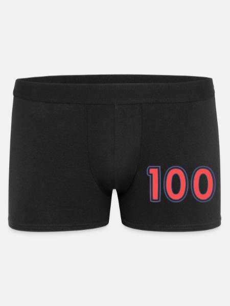 100. 100 YEARS. 100th ANNIVERSARY - Men's Boxer Shorts - black