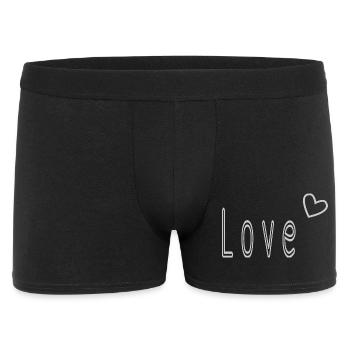 VALENTINSTAG. ICH LIEBE DICH. ICH LIEBE DICH. LIEBE. LIEBE - Männer Boxer Shorts - Schwarz - Vorne