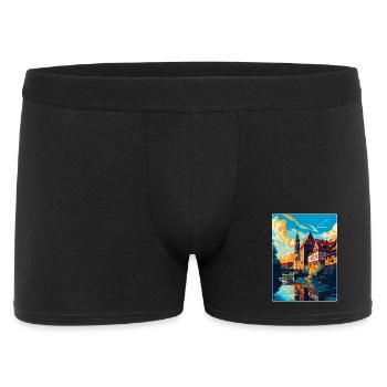 Nuremberg Allemagne Affiche de voyage vintage souvenir - Boxer Homme - noir - Devant