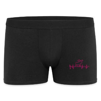elch - Männer Boxer Shorts - Schwarz - Vorne