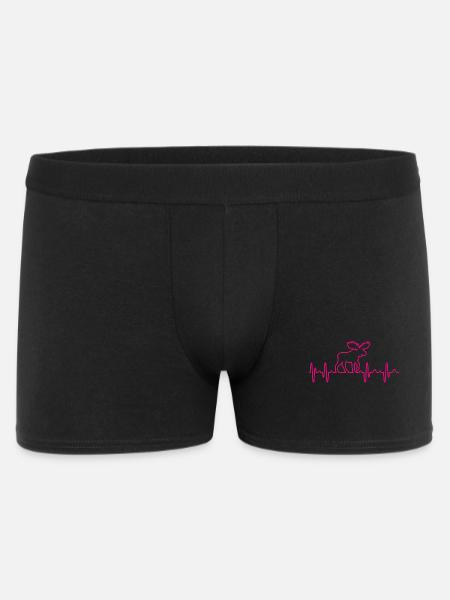 elch - Männer Boxer Shorts - Schwarz