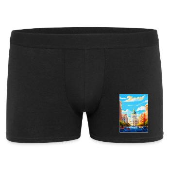 Madrid Spain Vintage Travel Poster WPA Souvenir - Men's Boxer Shorts - black - Front