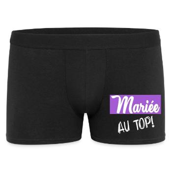 Bachelorette party. WEDDING - Men's Boxer Shorts - black - Front