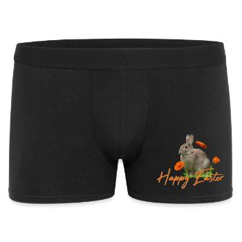 Happy Easter rabbit cony - Männer Boxer Shorts - Schwarz - Vorne