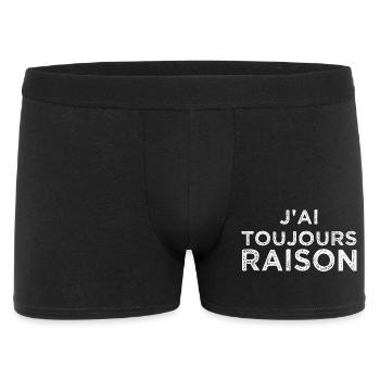 J'ai toujours raison - Boxer Homme - noir - Devant