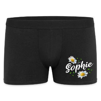 Sophie - Männer Boxer Shorts - Schwarz - Vorne