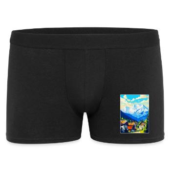 Zakopane Polen Vintage Reiseplakat Souvenir WPA - Männer Boxer Shorts - Schwarz - Vorne