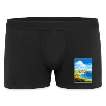 Coverack Cornwall England Uk Reiseposter WPA - Männer Boxer Shorts - Schwarz - Vorne