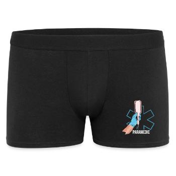 Beherzter Notfallsanitäter Blaulicht - Männer Boxer Shorts - Schwarz - Vorne