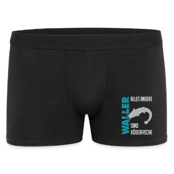 Wels fischen Kampf mit dem starken Wels - Männer Boxer Shorts - Schwarz - Vorne