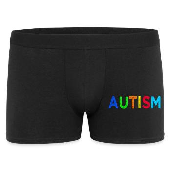 Regenbogen-Autismus: Eine Botschaft der Hoffnung - Männer Boxer Shorts - Schwarz - Vorne