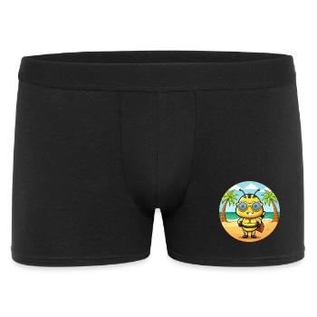 Biene Lustige Cartoon Sommer Strand Sonnenbrille - Männer Boxer Shorts - Schwarz - Vorne