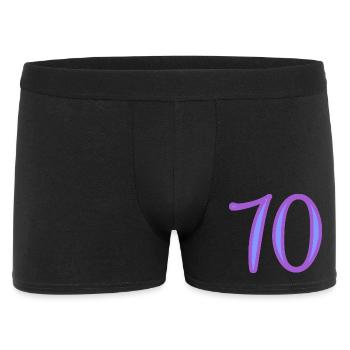 70. 70 JAHRE. 70-JÄHRIGES JUBILÄUM. 70-JÄHRIGES JUBILÄUM. - Männer Boxer Shorts - Schwarz - Vorne