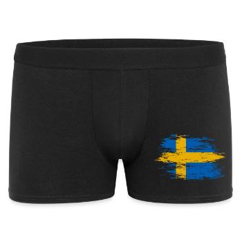 Drapeau de la Suède utilisé - Boxer Homme - noir - Devant