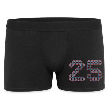 25. 25 ANS. 25e ANNIVERSAIRE. ANNIVERSAIRE 25 ANS. - Boxer Homme - noir - Devant