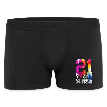 21 ANS D’ÊTRE GÉNIAL 21E ANNIVERSAIRE - Boxer Homme - noir - Devant