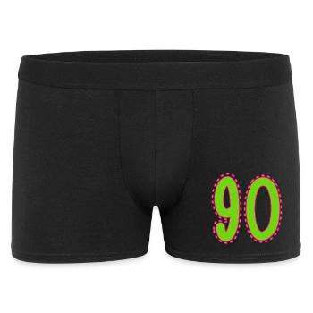 90. 90 YEARS. 90th ANNIVERSARY. 90 YEARS ANNIVERSARY. - Men's Boxer Shorts - black - Front