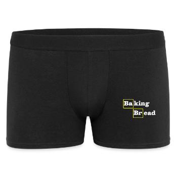 Brotbacken Lustig - Männer Boxer Shorts - Schwarz - Vorne