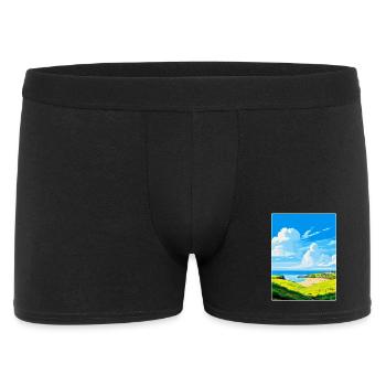 Crantock, Cornwall, England, Vereinigtes Königreich, Reiseposter, WPA - Männer Boxer Shorts - Schwarz - Vorne