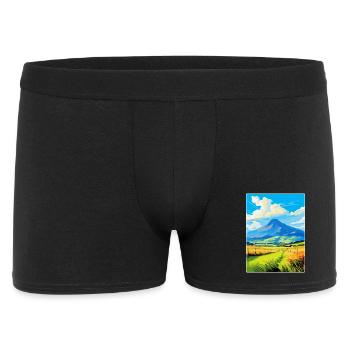 Mourne Mountains Vintage Travel Poster Souvenir - Men's Boxer Shorts - black - Front
