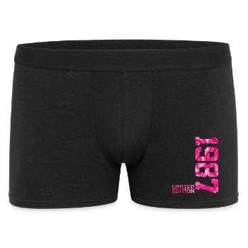 39. GEBURTSTAG PINK LIMITED EDITION 1987 - Männer Boxer Shorts - Schwarz - Vorne