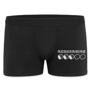 Recharging Pixel Sushi - Männer Boxer Shorts - Schwarz - Vorne