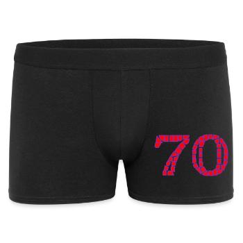 70. 70 ANS. 70e ANNIVERSAIRE. ANNIVERSAIRE 70 ANS. - Boxer Homme - noir - Devant