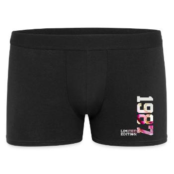 39. GEBURTSTAG 39 JAHRE LIMITED EDITION 1987 - Männer Boxer Shorts - Schwarz - Vorne
