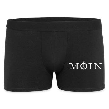 Moin - Männer Boxer Shorts - Schwarz - Vorne