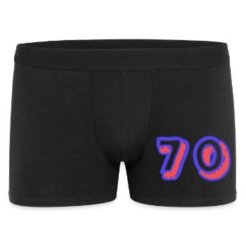 70. 70 ANS. 70e ANNIVERSAIRE. ANNIVERSAIRE 70 ANS. - Boxer Homme - noir - Devant