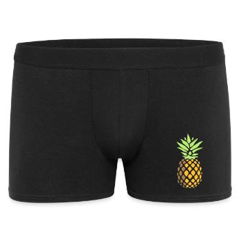 Ananas - Männer Boxer Shorts - Schwarz - Vorne