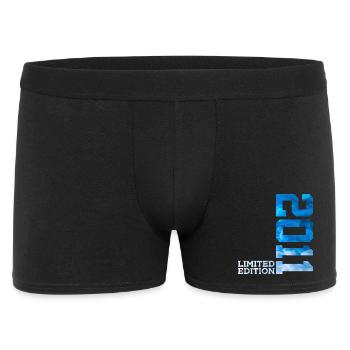 15. GEBURTSTAG LIMITED EDITION 2011 - Männer Boxer Shorts - Schwarz - Vorne