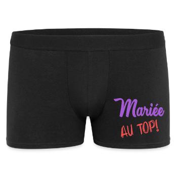 HOCHZEIT - Männer Boxer Shorts - Schwarz - Vorne